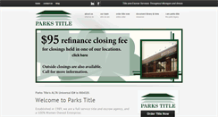 Desktop Screenshot of parkstitle.com