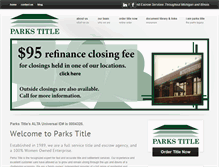 Tablet Screenshot of parkstitle.com